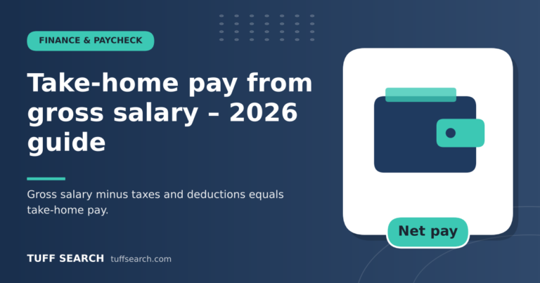 Take-home pay from gross salary – 2026 guide – Tuff Search guide