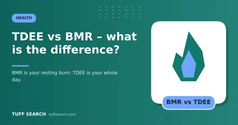 TDEE vs BMR – what is the difference? – Tuff Search guide