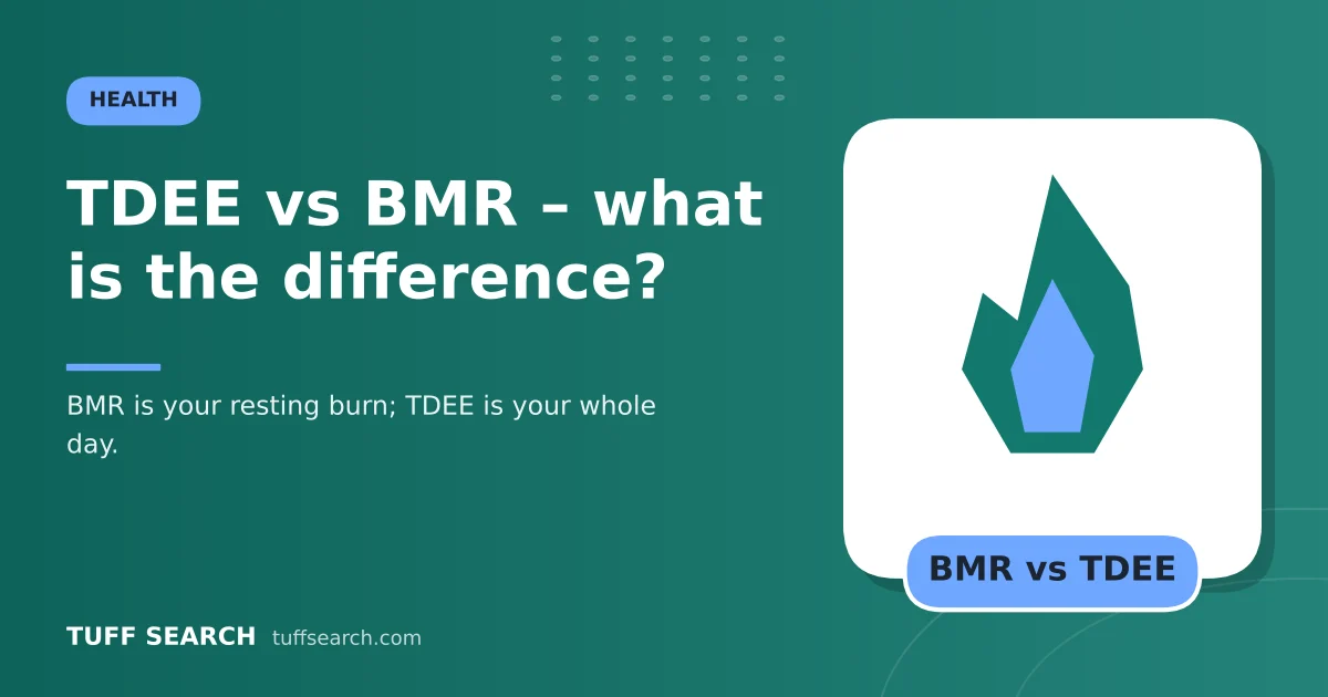 TDEE vs BMR – what is the difference? – Tuff Search guide